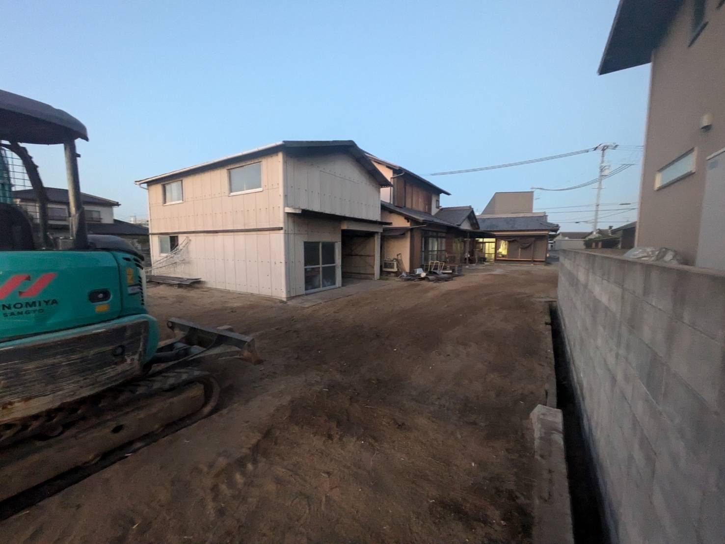 倉敷市連島町｜重機を使った整地